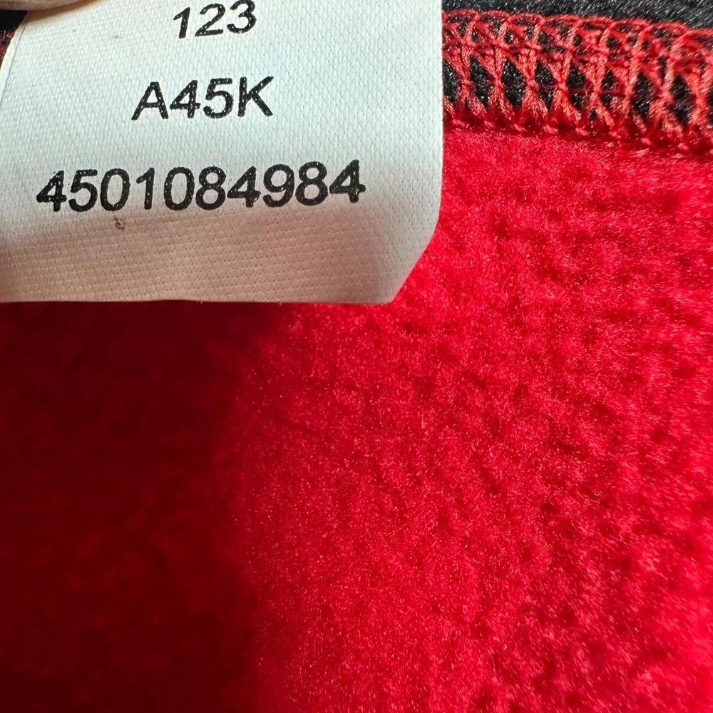 The North Face VaporWick Pullover Mens XL Red Black  1/4 Zip Technical